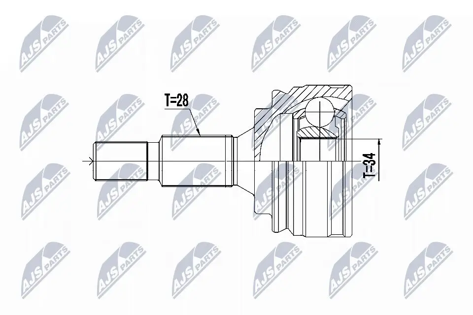 Gelenksatz, Antriebswelle NTY NPZ-PE-031