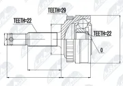 Gelenksatz, Antriebswelle radseitig NTY NPZ-PL-005