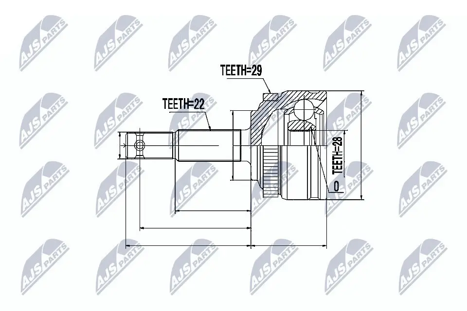 Gelenksatz, Antriebswelle NTY NPZ-PL-007