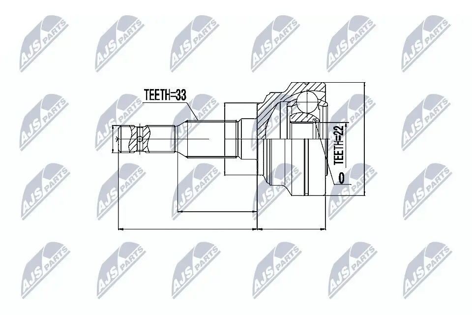 Gelenksatz, Antriebswelle NTY NPZ-PL-010