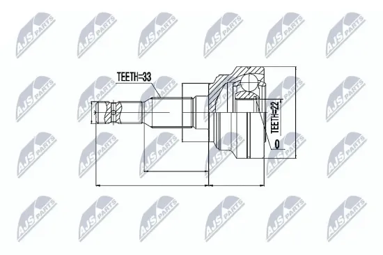 Gelenksatz, Antriebswelle radseitig NTY NPZ-PL-010 Bild Gelenksatz, Antriebswelle radseitig NTY NPZ-PL-010