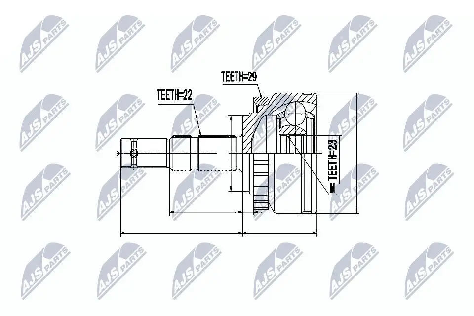 Gelenksatz, Antriebswelle NTY NPZ-PL-015