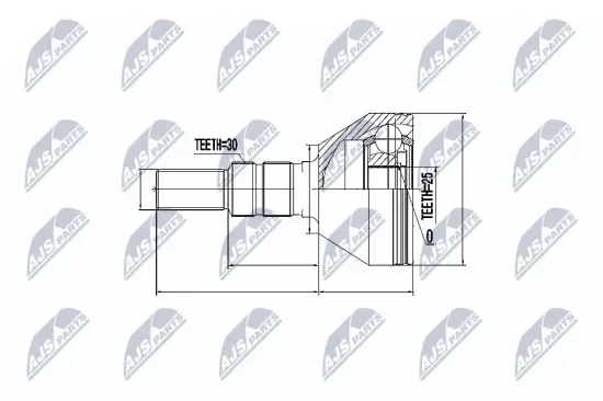 Gelenksatz, Antriebswelle radseitig NTY NPZ-PL-020 Bild Gelenksatz, Antriebswelle radseitig NTY NPZ-PL-020