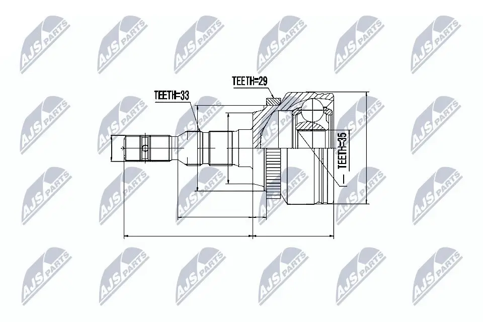 Gelenksatz, Antriebswelle NTY NPZ-PL-024