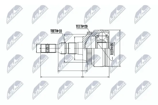 Gelenksatz, Antriebswelle NTY NPZ-PL-024 Bild Gelenksatz, Antriebswelle NTY NPZ-PL-024