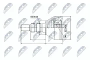 Gelenksatz, Antriebswelle radseitig NTY NPZ-PL-028