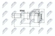 Gelenksatz, Antriebswelle Vorderachse rechts Vorderachse links NTY NPZ-PL-031