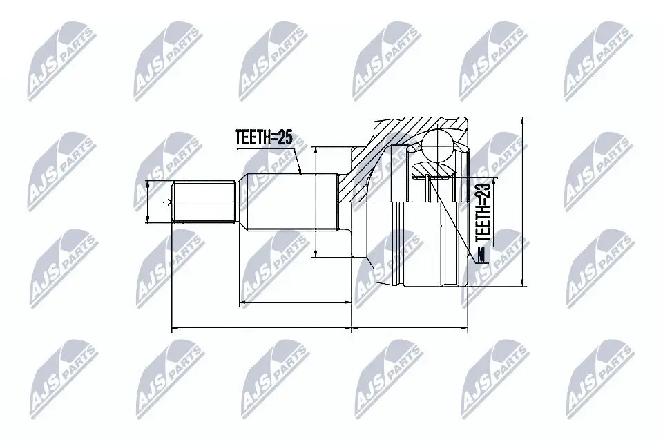 Gelenksatz, Antriebswelle NTY NPZ-RE-002