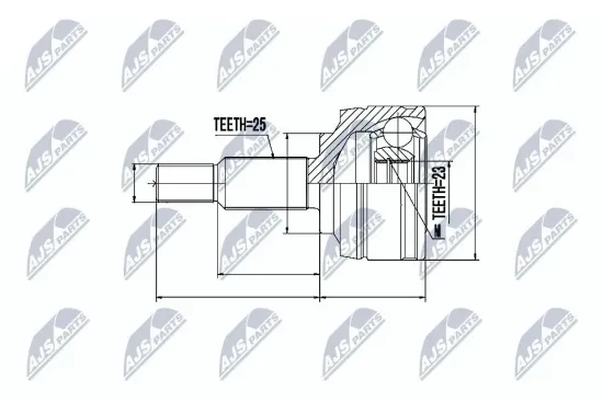 Gelenksatz, Antriebswelle NTY NPZ-RE-002 Bild Gelenksatz, Antriebswelle NTY NPZ-RE-002