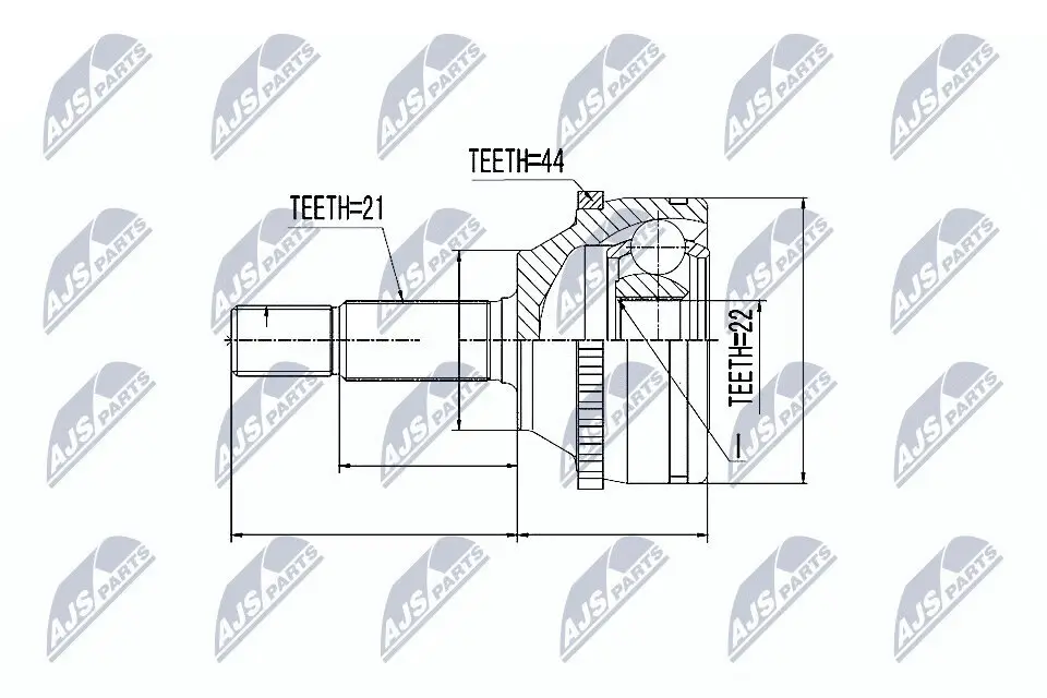 Gelenksatz, Antriebswelle NTY NPZ-RE-010