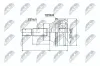 Gelenksatz, Antriebswelle radseitig NTY NPZ-RE-010 Bild Gelenksatz, Antriebswelle radseitig NTY NPZ-RE-010