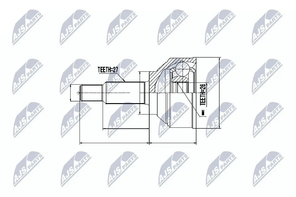 Gelenksatz, Antriebswelle NTY NPZ-RE-014