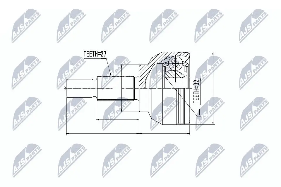 Gelenksatz, Antriebswelle NTY NPZ-RE-018