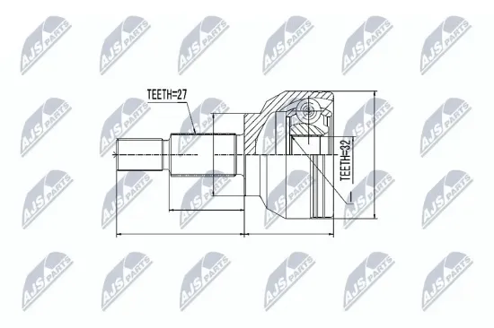 Gelenksatz, Antriebswelle NTY NPZ-RE-018 Bild Gelenksatz, Antriebswelle NTY NPZ-RE-018