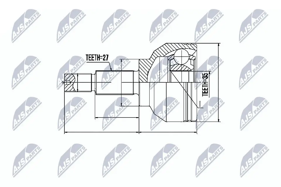 Gelenksatz, Antriebswelle NTY NPZ-RE-019