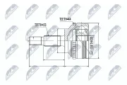 Gelenksatz, Antriebswelle NTY NPZ-RE-020