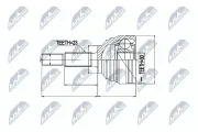 Gelenksatz, Antriebswelle radseitig NTY NPZ-RE-023