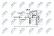 Gelenksatz, Antriebswelle NTY NPZ-RE-031