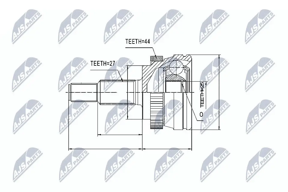 Gelenksatz, Antriebswelle NTY NPZ-RE-033 Bild Gelenksatz, Antriebswelle NTY NPZ-RE-033