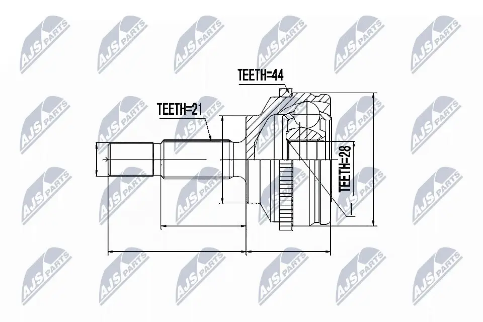 Gelenksatz, Antriebswelle NTY NPZ-RE-043