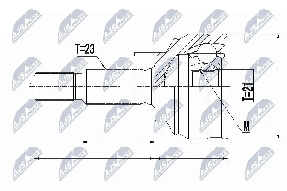 Gelenksatz, Antriebswelle NTY NPZ-RE-052