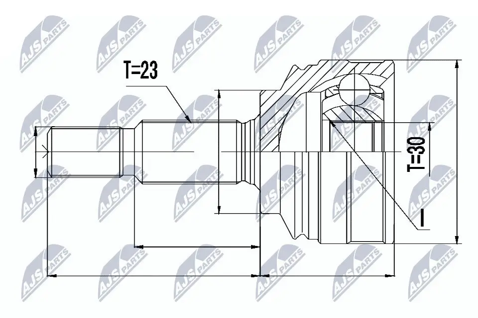 Gelenksatz, Antriebswelle NTY NPZ-RE-053