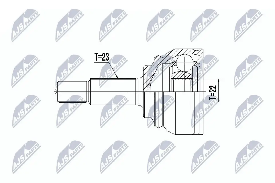 Gelenksatz, Antriebswelle NTY NPZ-RE-055