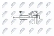 Gelenksatz, Antriebswelle Vorderachse links Vorderachse rechts NTY NPZ-RE-059