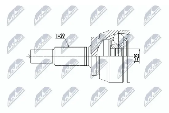 Gelenksatz, Antriebswelle NTY NPZ-RE-063 Bild Gelenksatz, Antriebswelle NTY NPZ-RE-063