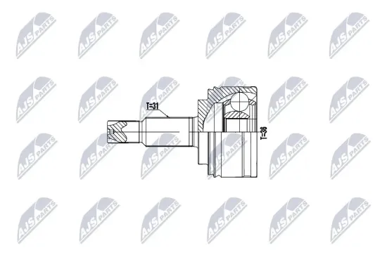 Gelenksatz, Antriebswelle Vorderachse NTY NPZ-RE-065 Bild Gelenksatz, Antriebswelle Vorderachse NTY NPZ-RE-065