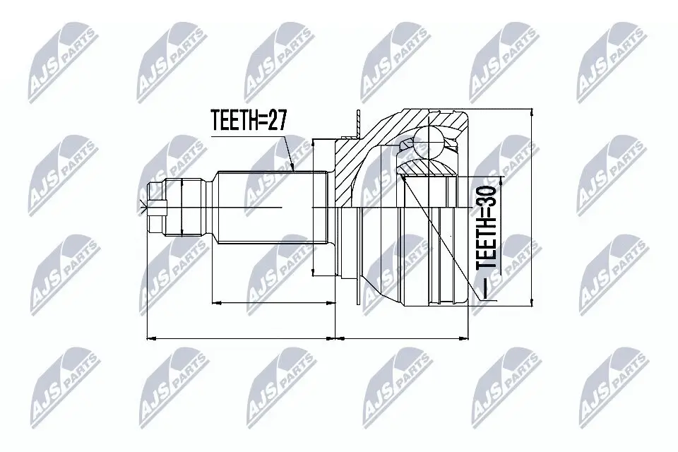 Gelenksatz, Antriebswelle NTY NPZ-SB-009