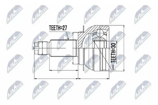 Gelenksatz, Antriebswelle NTY NPZ-SB-009 Bild Gelenksatz, Antriebswelle NTY NPZ-SB-009