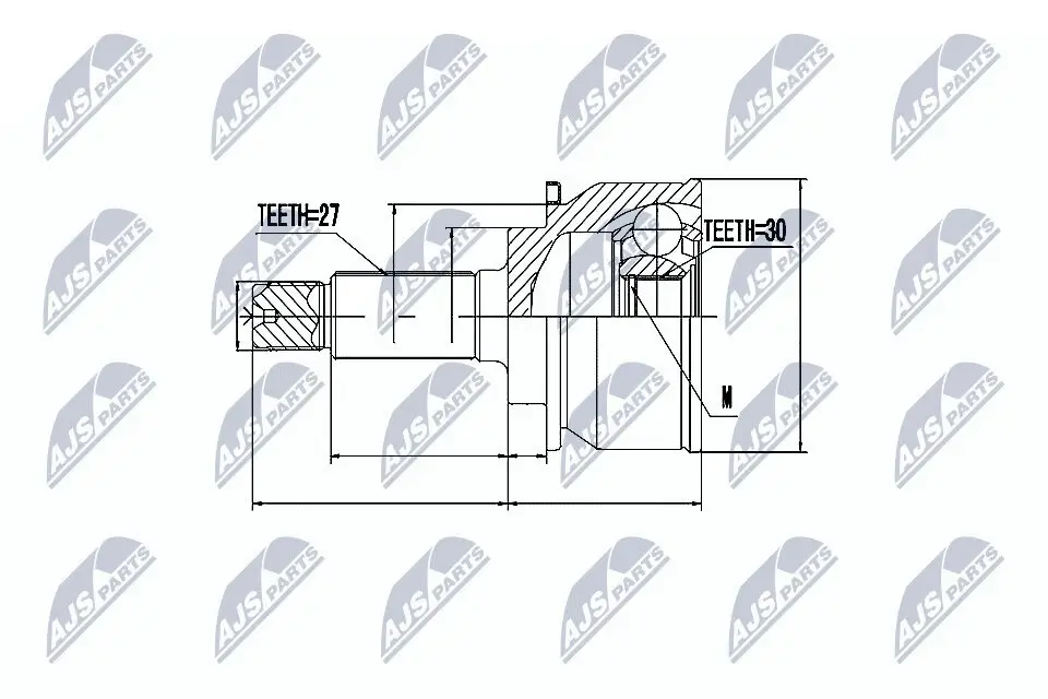 Gelenksatz, Antriebswelle radseitig NTY NPZ-SB-014