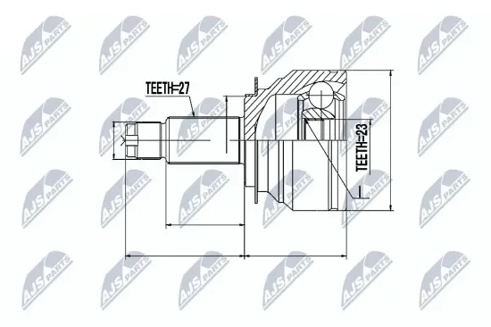 Gelenksatz, Antriebswelle radseitig NTY NPZ-SB-020 Bild Gelenksatz, Antriebswelle radseitig NTY NPZ-SB-020