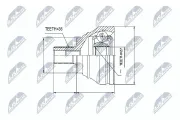 Gelenksatz, Antriebswelle NTY NPZ-SK-009