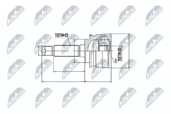 Gelenksatz, Antriebswelle NTY NPZ-SU-012 Bild Gelenksatz, Antriebswelle NTY NPZ-SU-012