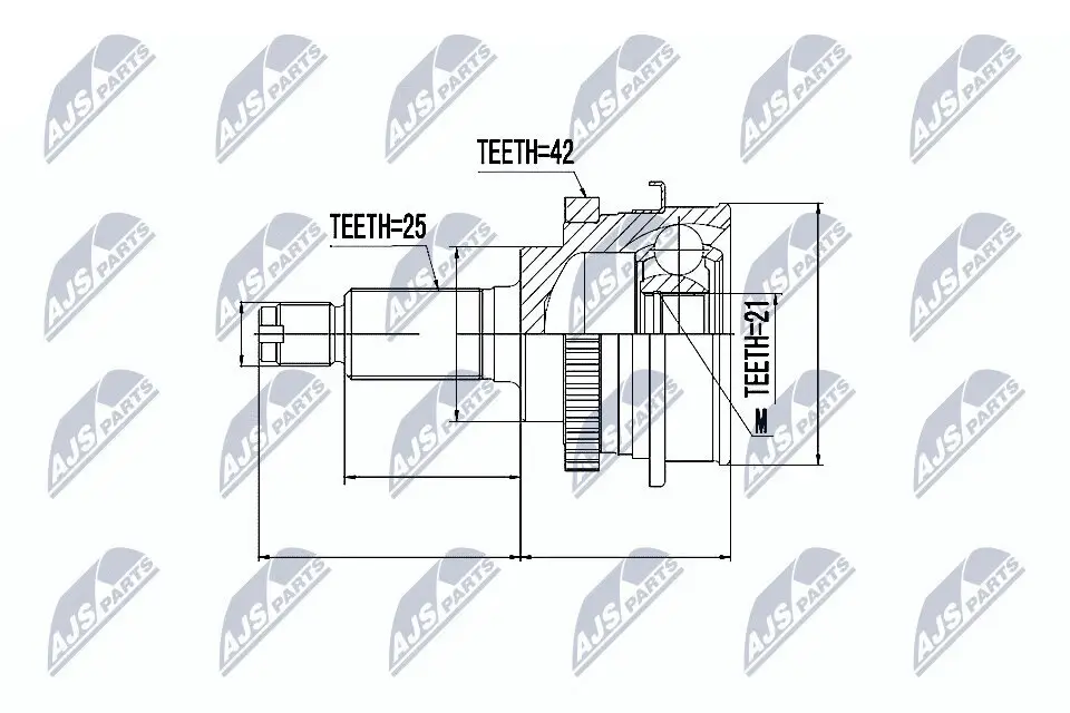 Gelenksatz, Antriebswelle NTY NPZ-SU-013