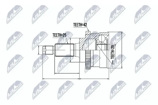 Gelenksatz, Antriebswelle NTY NPZ-SU-022 Bild Gelenksatz, Antriebswelle NTY NPZ-SU-022