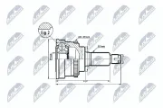 Gelenksatz, Antriebswelle NTY NPZ-SU-024