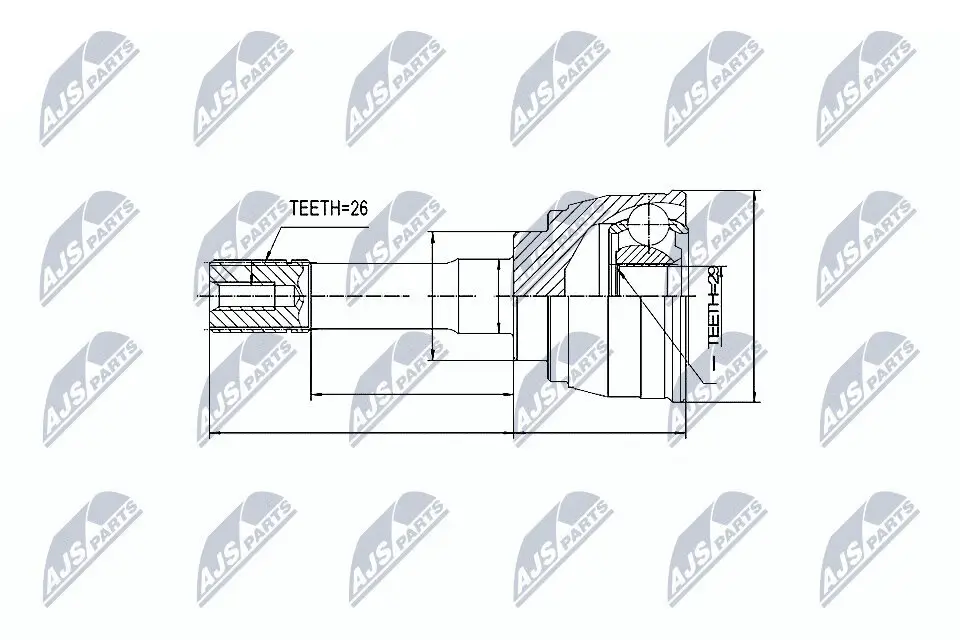 Gelenksatz, Antriebswelle NTY NPZ-SU-027