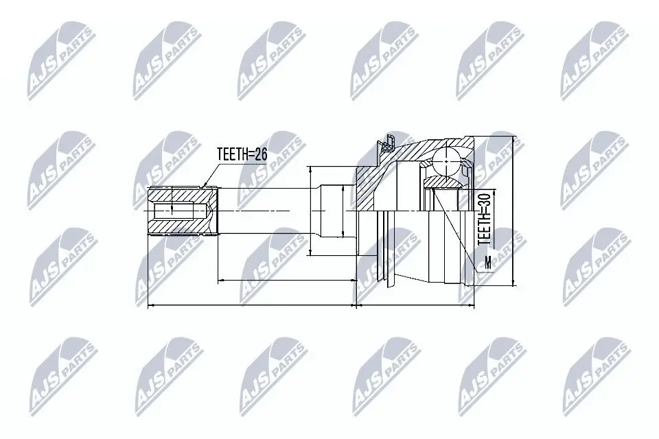 Gelenksatz, Antriebswelle NTY NPZ-SU-028