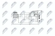 Gelenksatz, Antriebswelle Vorderachse radseitig NTY NPZ-SU-030