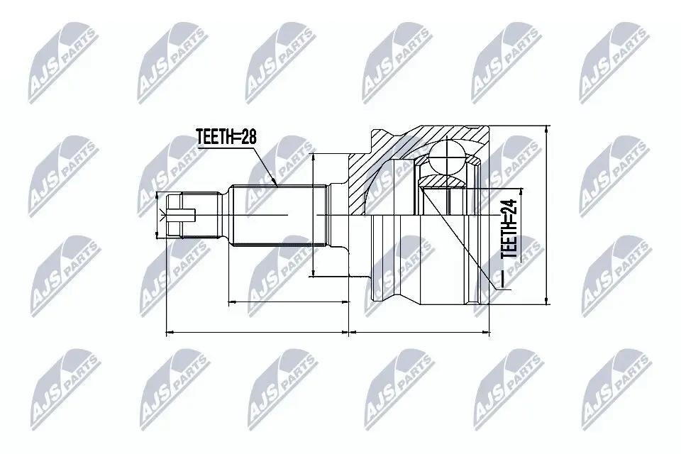 Gelenksatz, Antriebswelle Hinterachse links Hinterachse rechts Hinterachse NTY NPZ-SU-032