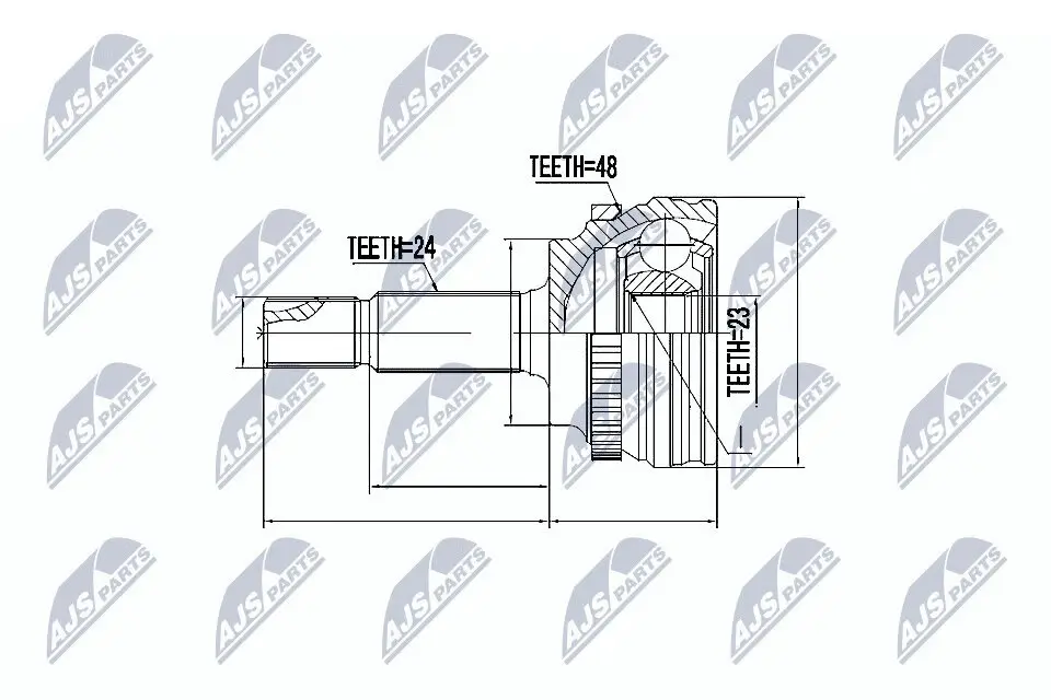 Gelenksatz, Antriebswelle radseitig NTY NPZ-TY-056