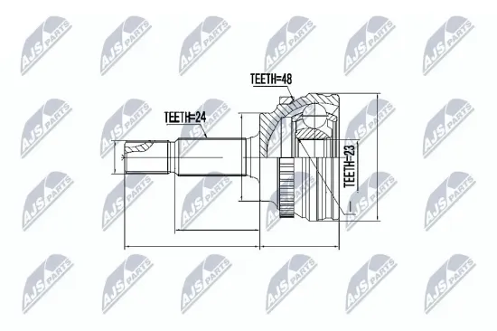 Gelenksatz, Antriebswelle radseitig NTY NPZ-TY-056 Bild Gelenksatz, Antriebswelle radseitig NTY NPZ-TY-056