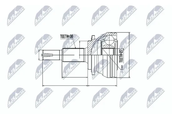 Gelenksatz, Antriebswelle radseitig NTY NPZ-TY-063 Bild Gelenksatz, Antriebswelle radseitig NTY NPZ-TY-063