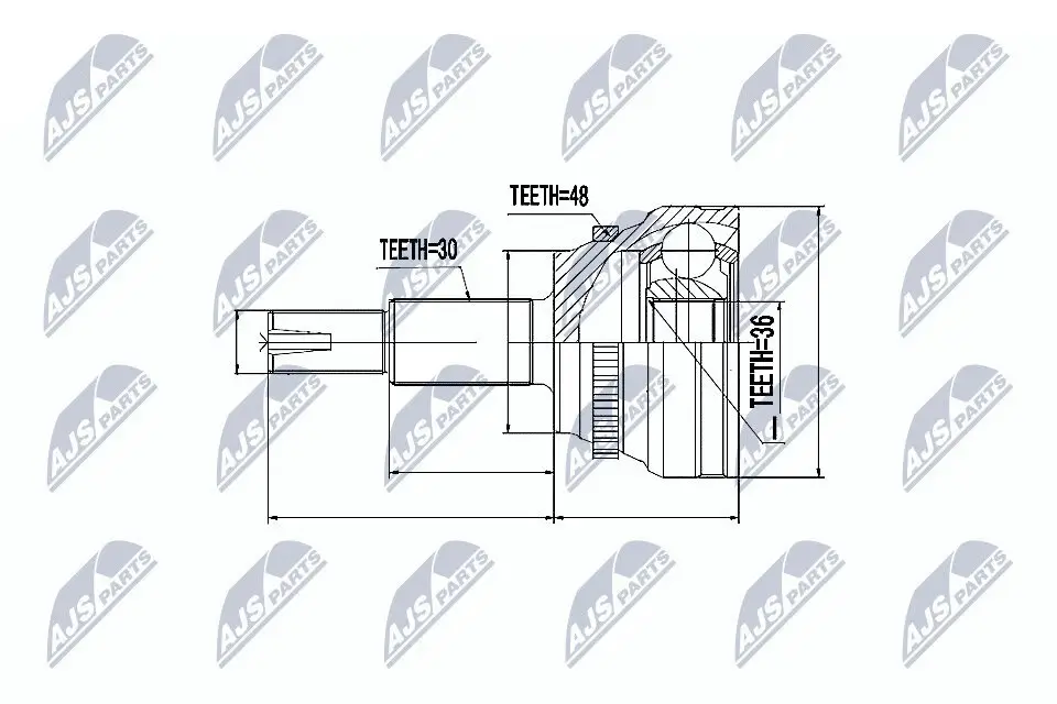 Gelenksatz, Antriebswelle NTY NPZ-TY-066