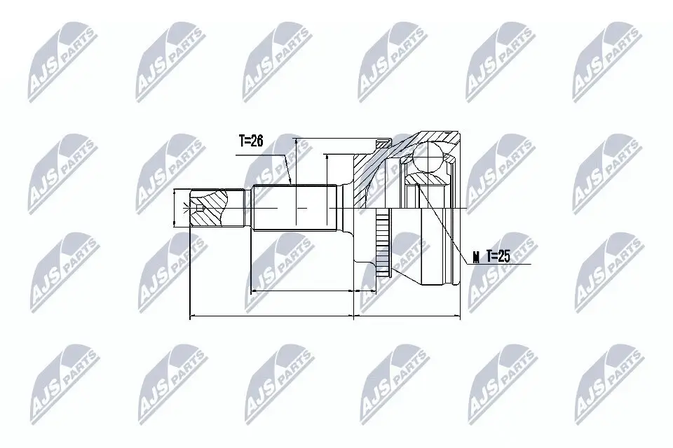 Gelenksatz, Antriebswelle NTY NPZ-TY-067