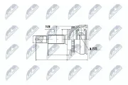 Gelenksatz, Antriebswelle Vorderachse radseitig NTY NPZ-TY-067