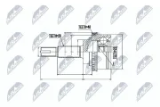 Gelenksatz, Antriebswelle Hinterachse links Hinterachse rechts Hinterachse NTY NPZ-TY-075